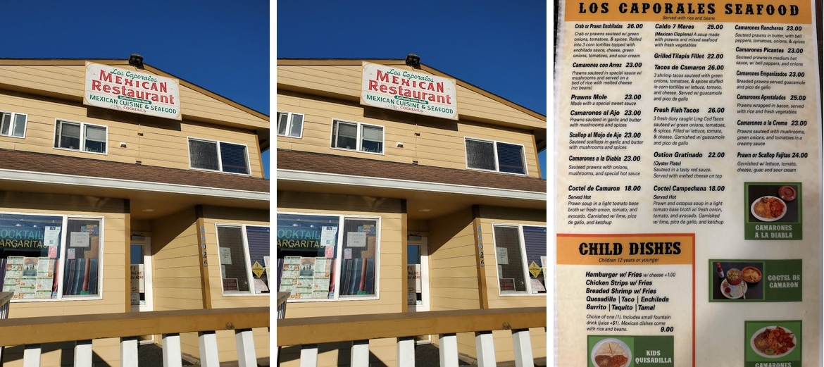 Los Caporales Menu