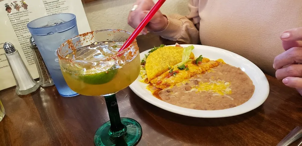 Taco Enchilada Rice and Beans Plate